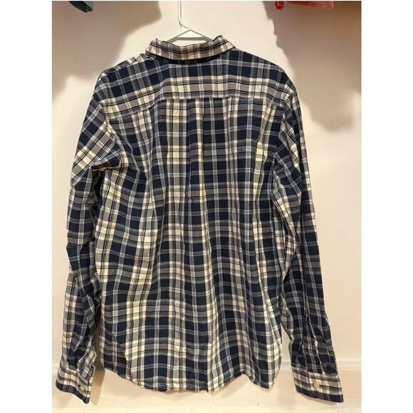 Vintage Abercrombie Fitch Mens Shirt SZ L Blue Muscle Fit - Picture 2 of 10